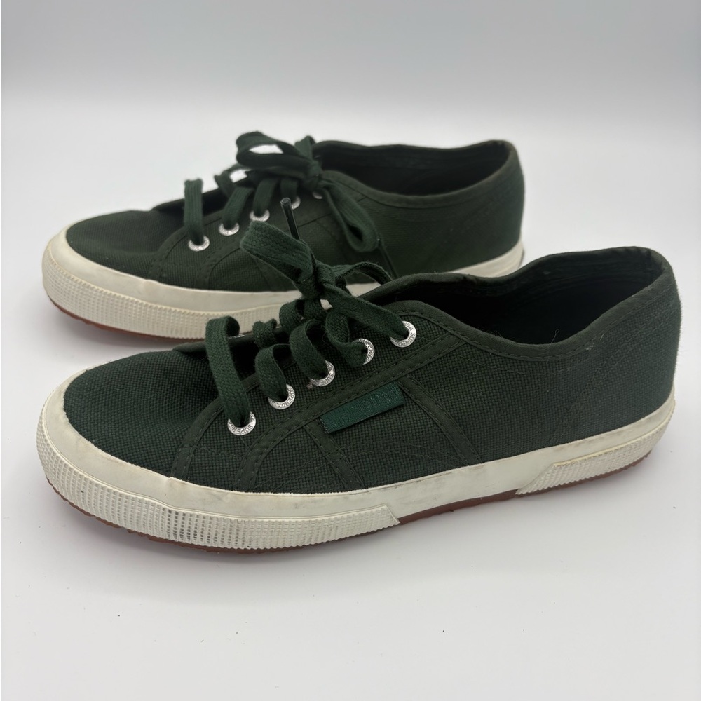 Superga Green Canvas Sneakers